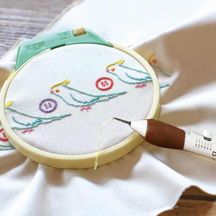 DMCパンチニードル&クロバー フープ(18cm)オリジナル セット(送料無料)