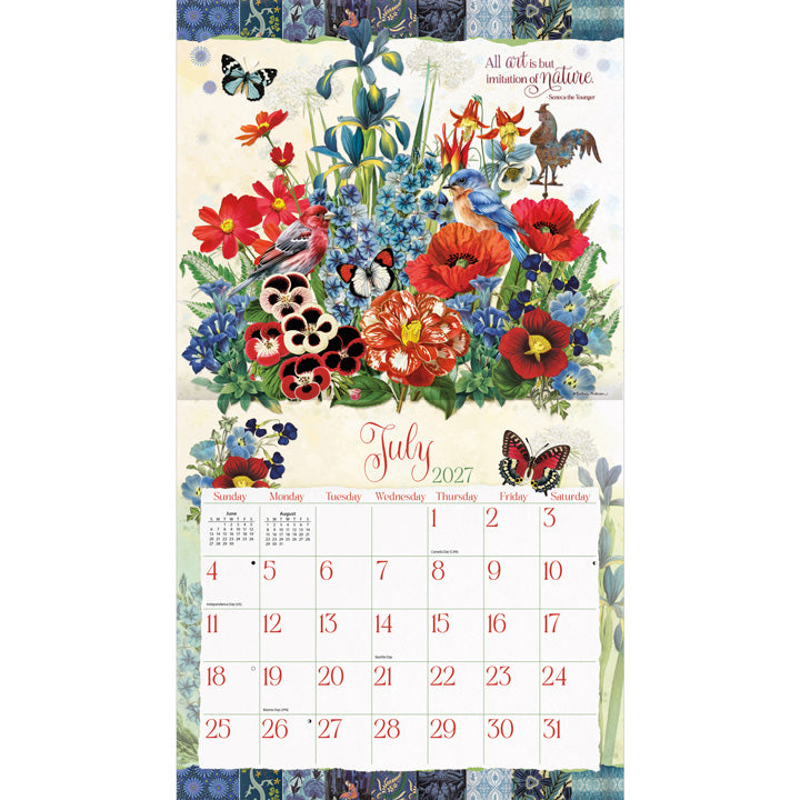 ラング(LANG)USA カレンダー 2027 ラングカレンダー GARDEN BOTANICALS(送料込み)
