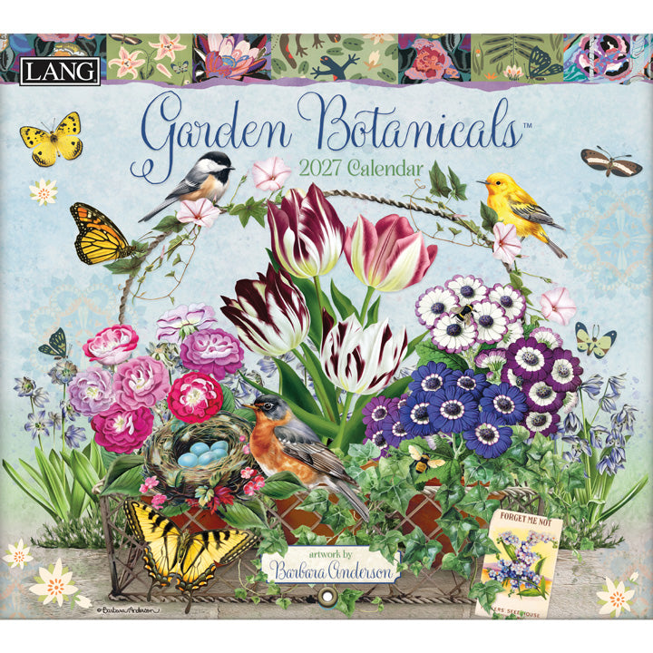 ラング（LANG）USA カレンダー 2027 ラングカレンダー GARDEN BOTANICALS（送料込み）