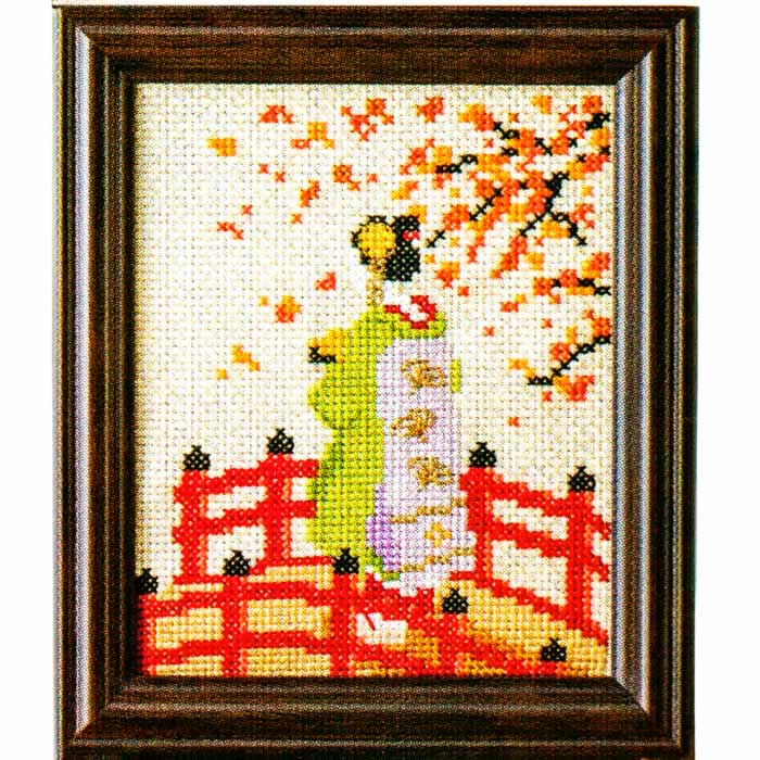 きらめく日本の季節＜クロスステッチ＞秋の京都