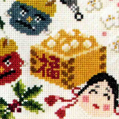 暮らしが華やぐ季節のたのしみ＜クロスステッチ＞　2月福を呼ぶ豆まき（送料込み）