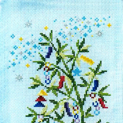 暮らしが華やぐ季節のたのしみ＜クロスステッチ＞　7月七夕の願いごと（送料込み）