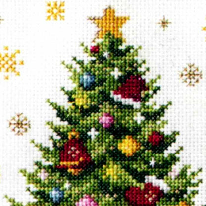 暮らしが華やぐ季節のたのしみ＜クロスステッチ＞　12月ツリーの飾りつけ（送料込み）