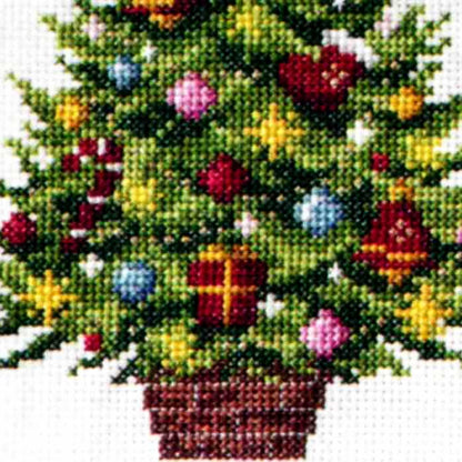 暮らしが華やぐ季節のたのしみ＜クロスステッチ＞　12月ツリーの飾りつけ（送料込み）