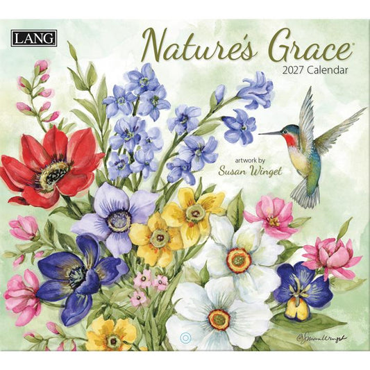 ラング(LANG)USA カレンダー 2027年 ラングカレンダーNature's Grace カントリーカレンダー