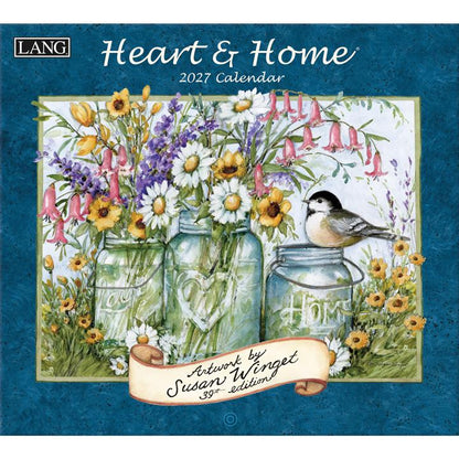 ラング(LANG)USA カレンダー 2027年 ラングカレンダー Heart&Home ハート＆ホーム カントリーカレンダー