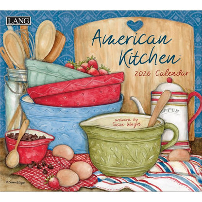 ラング(LANG)USA カレンダー 2026年 ラングカレンダー American Kitchen アメリカンキッチン カントリーカレンダー