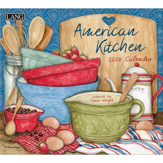 ラング(LANG)USA カレンダー 2026年 ラングカレンダー American Kitchen アメリカンキッチン カントリーカレンダー
