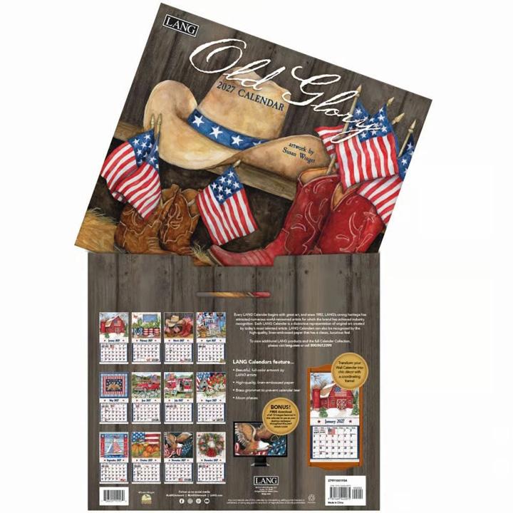 ラング(LANG)USA カレンダー 2027年 ラングカレンダー Old Glory オールドグロリー カントリーカレンダー