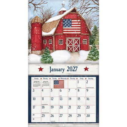 ラング(LANG)USA カレンダー 2027年 ラングカレンダー Old Glory オールドグロリー カントリーカレンダー