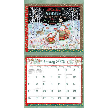 送料無料 ラング(LANG)USA カレンダー 2026年 ラングカレンダー Simple Inspirations シンプルインスピレーションズ カントリーカレンダー 　