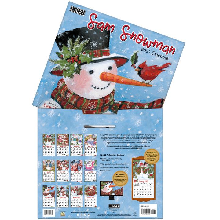 ラング(LANG)USA カレンダー 2027年 ラングカレンダー Sam Snowman サム スノーマン カントリーカレンダー