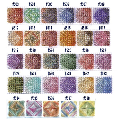 リハビリ手芸(作業療法）メタリックヤーン ルビー