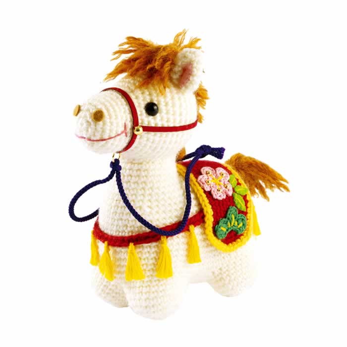 オリムパス 2026年 干支キット 午 馬 うま あみぐるみ 手作りキット 置物 幸運の飾り馬 送料無料
