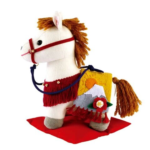 干支キット 午 うま 馬  ぬいぐるみ 手作りキット 置物 ちりめん 富士の飾り馬