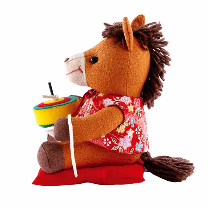 干支キット 午 うま 馬  ぬいぐるみ 手作りキット 置物  コマとお馬さん